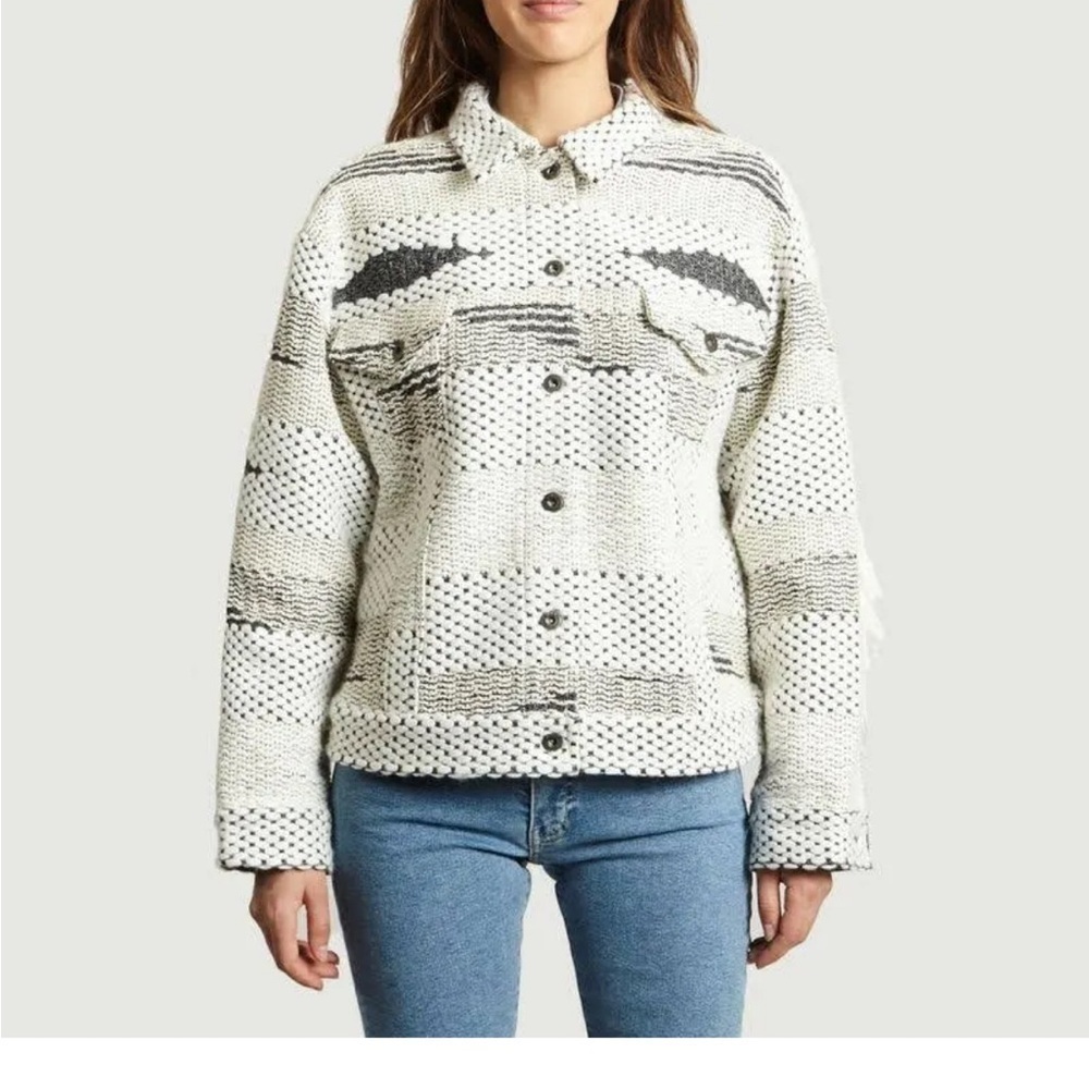 Levi's Monochrome Textured Knit Jacket size 1